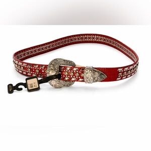 Nocona Red and Silver Women's Belt